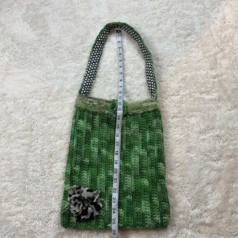 Handmade green crochet